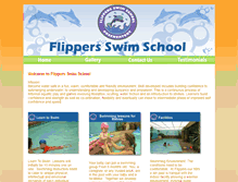 Tablet Screenshot of flippersswimschool.co.za